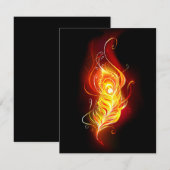 Vuurpacock Veer Save The Date (Voorkant / Achterkant)