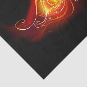 Vuurpacock Veer Tissuepapier (Detail)