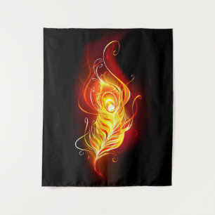 Vuurpacock Veer Wandkleed