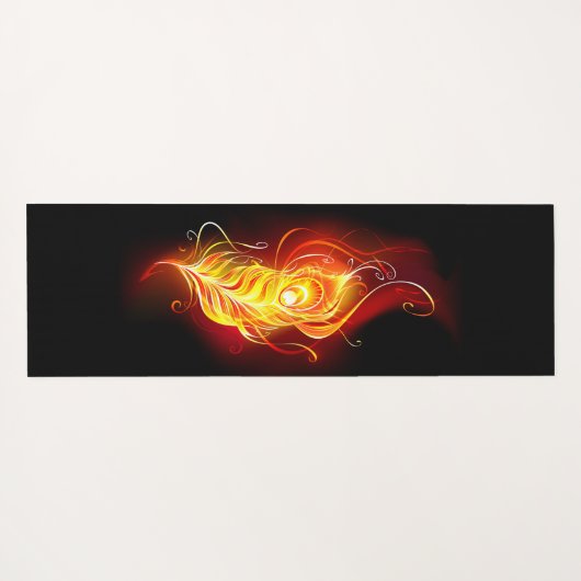 Vuurpacock Veer Yogamat (Achterkant (horizontaal))