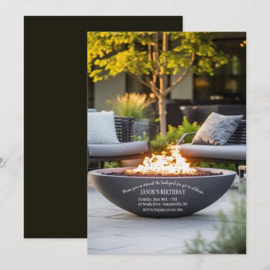 Vuurpit Kaart (Voorkant / Achterkant)