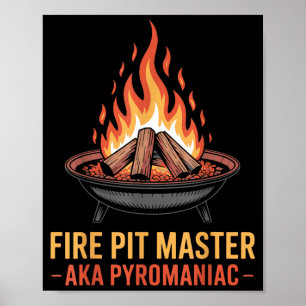 Vuurplaats Meester Pyromanie Pyrotechniek Vuurplaa Poster