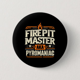 Vuurplaats Meester Pyromantie Pyrotechniek Vuurpla Ronde Button 5,7 Cm