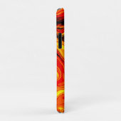 Vuurrode Abstracte Wervelingen van Emotie Case-Mate iPhone Case (Achterkant/rechts)