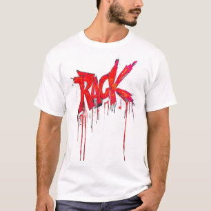 Vuurrode RACK Graffiti Drip Urban Streetwear T-Shi T-shirt