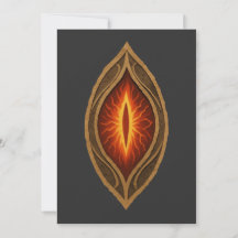 Vuurrode Vuur Oog Donkere Heer Fantasy Embleem
