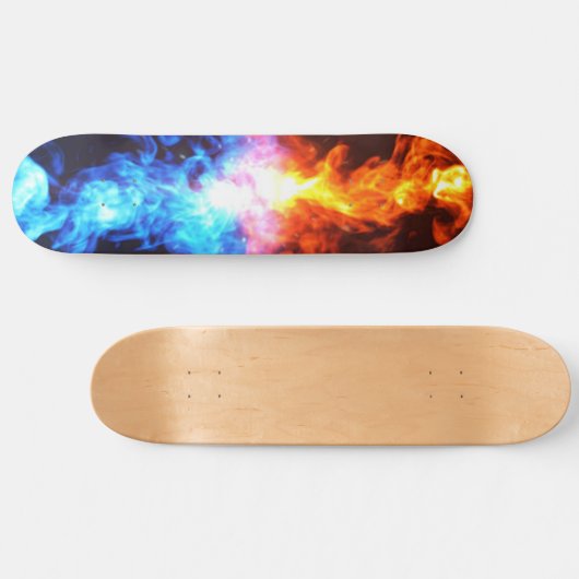 Vuurrood en blauw skateboard (Horizontaal)
