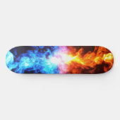 Vuurrood en blauw skateboard (Horizontaal)