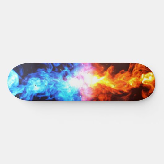 Vuurrood en blauw skateboard (Horizontaal)