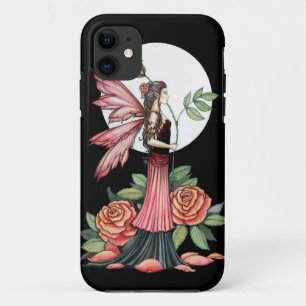 Vuurroos Gotische Sprookjes Fantasy Kunst iPhone 11 Hoesje