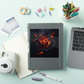 Vuurroos sticker (iPad Cover)