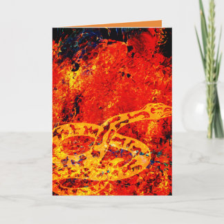 VUURSLANGEN VERJAARDAG KAART