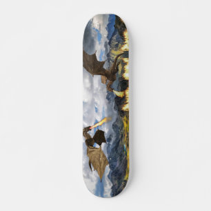 Vuurspuwende Draak Wyvern Fantasie Skateboard