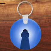 vuursteentje - blauw sleutelhanger (Voorkant)