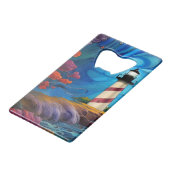 vuursteentje kredietkaart flessenopener (Achterkant Gekanteld)