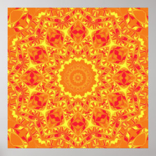 Vuurstofkaleidoscoop Poster