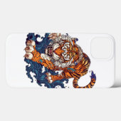 Vuurtijgersprong in krijt Case-Mate iPhone case (Achterkant (horizontaal))