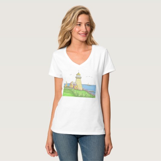 Vuurtoren 1 Tshirt (Voorkant volledig)