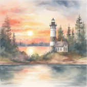 Vuurtoren - 2 sticker (Voorkant)