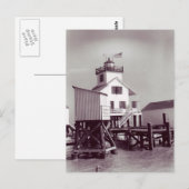 vuurtoren 2 van punt Au Fer Reef Briefkaart (Voorkant / Achterkant)