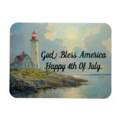 Vuurtoren 4 juli Flexibele Magneet (Horizontaal)