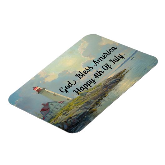 Vuurtoren 4 juli Flexibele Magneet (Linkerzijde)