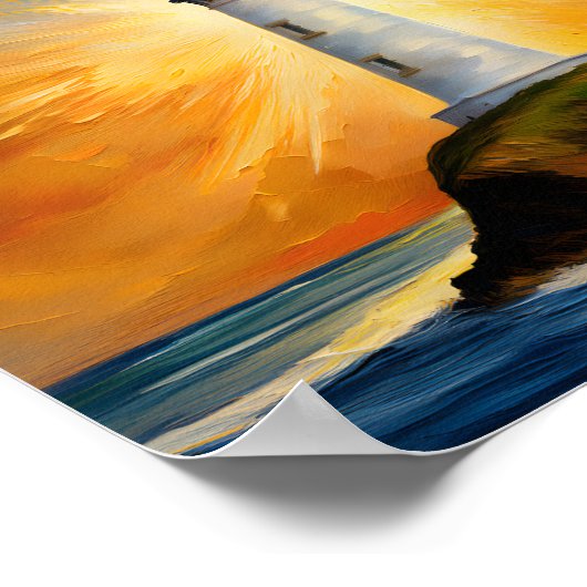 Vuurtoren 4 poster (Hoek)