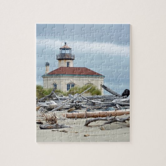 vuurtoren aan de kust van Oregon Legpuzzel (Verticaal)