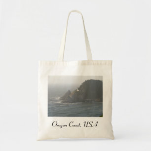 vuurtoren aan de kust van Oregon Tote Bag