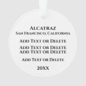 Vuurtoren Alcatraz Ornament (achterkant)