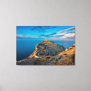 vuurtoren Balearen, Spanje Canvas Afdruk