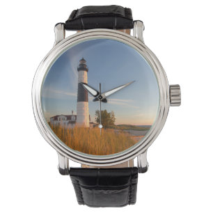Vuurtoren Big Sable Point aan Lake Michigan 3 Horloge