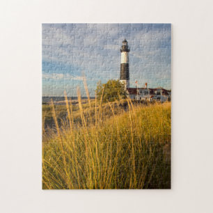 Vuurtoren Big Sable Point aan Lake Michigan Legpuzzel