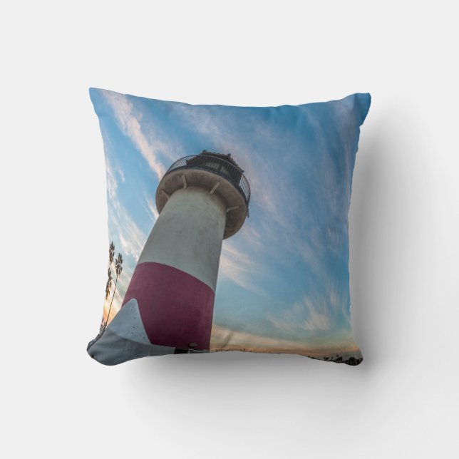 Vuurtoren bij de haven van Oceanside Kussen (Voorkant)