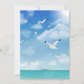 Vuurtoren bij de Zee repetitie Dinner Invitation Kaart (Achterkant)