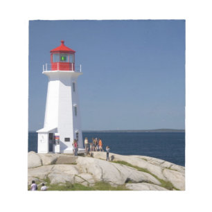 Vuurtoren bij Peggy's Cove, Nova Scotia, Canada. Notitieblok