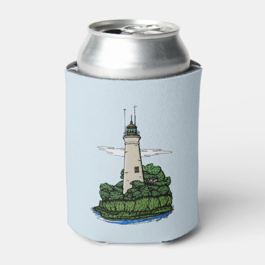 vuurtoren blikjeskoeler (Blikje Voorkant)