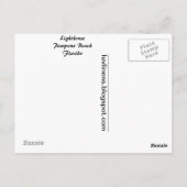 vuurtoren briefkaart (Achterkant)