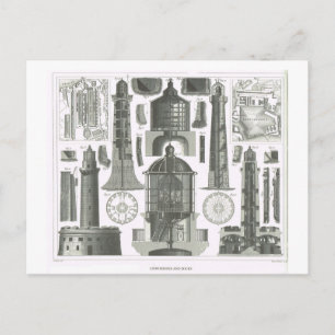 vuurtoren briefkaart