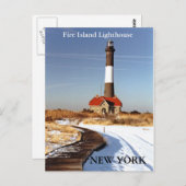 Vuurtoren, Briefkaart van New York (Voorkant / Achterkant)