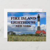 Vuurtoren, Briefkaart van New York (Voorkant / Achterkant)