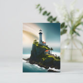 vuurtoren, Briefkaart voor postovergangen (Staand voorkant)
