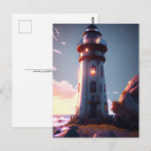 vuurtoren, Briefkaart voor postovergangen (Voorkant / Achterkant)