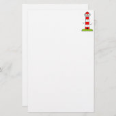 Vuurtoren briefpapier voor het schrijven (Voorkant / Achterkant)