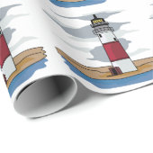 vuurtoren cadeaupapier (Rol Hoek)