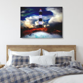vuurtoren canvas afdruk (Insitu (Slaapkamer))