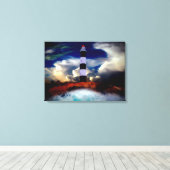 vuurtoren canvas afdruk (Insitu (Houten vloer))