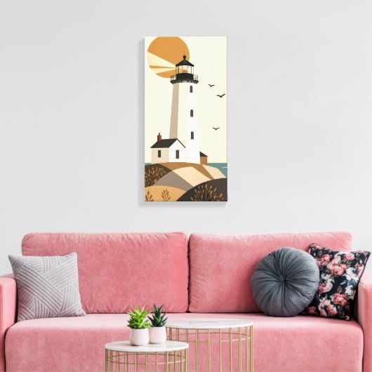 Vuurtoren Canvas Afdruk (Insitu (Woonkamer))