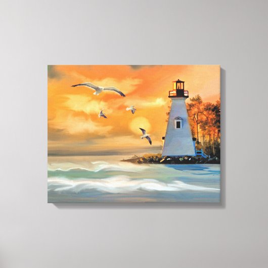 vuurtoren canvas afdruk (Voorkant)