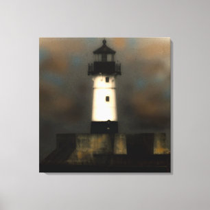 vuurtoren canvas afdruk